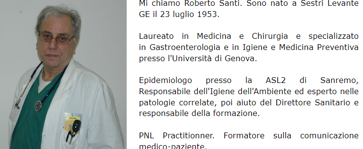 Roberto Santi e i medici