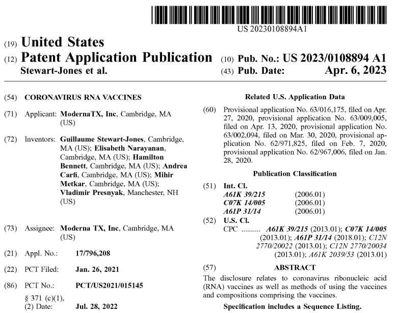Pfizer contesta i brevetti del vaccino COVID-19 di Moderna
