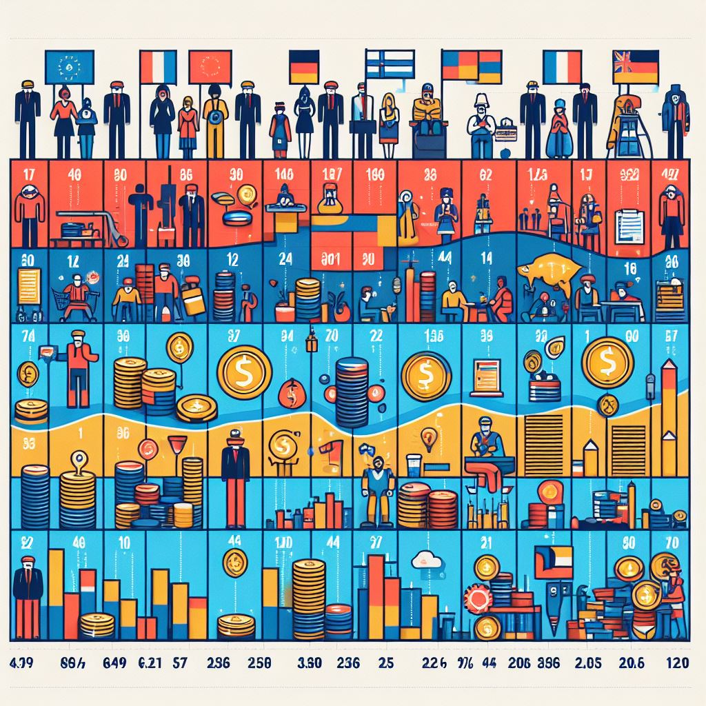 salari medi orari in Europa